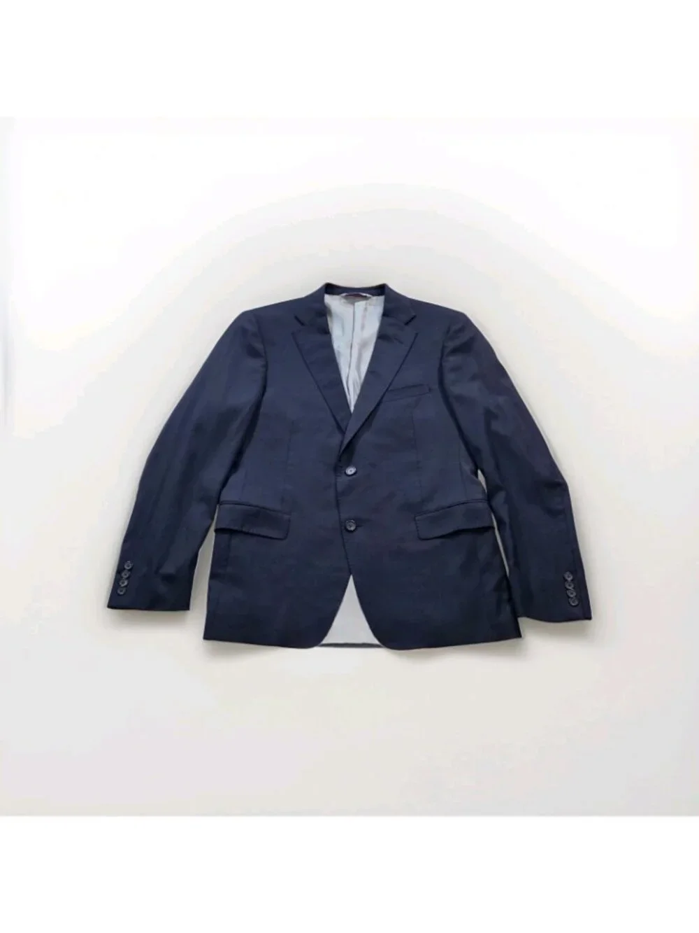 Samuelsohn Blazer Men 40R Navy Colombo Icewool Super 150s Canada Union Made Edgy